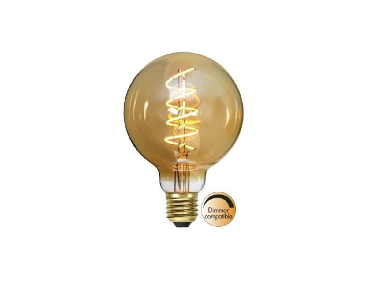E27 LED Globe Amber 3,5W 2000K 160lm Dæmpbar 0129-065-000