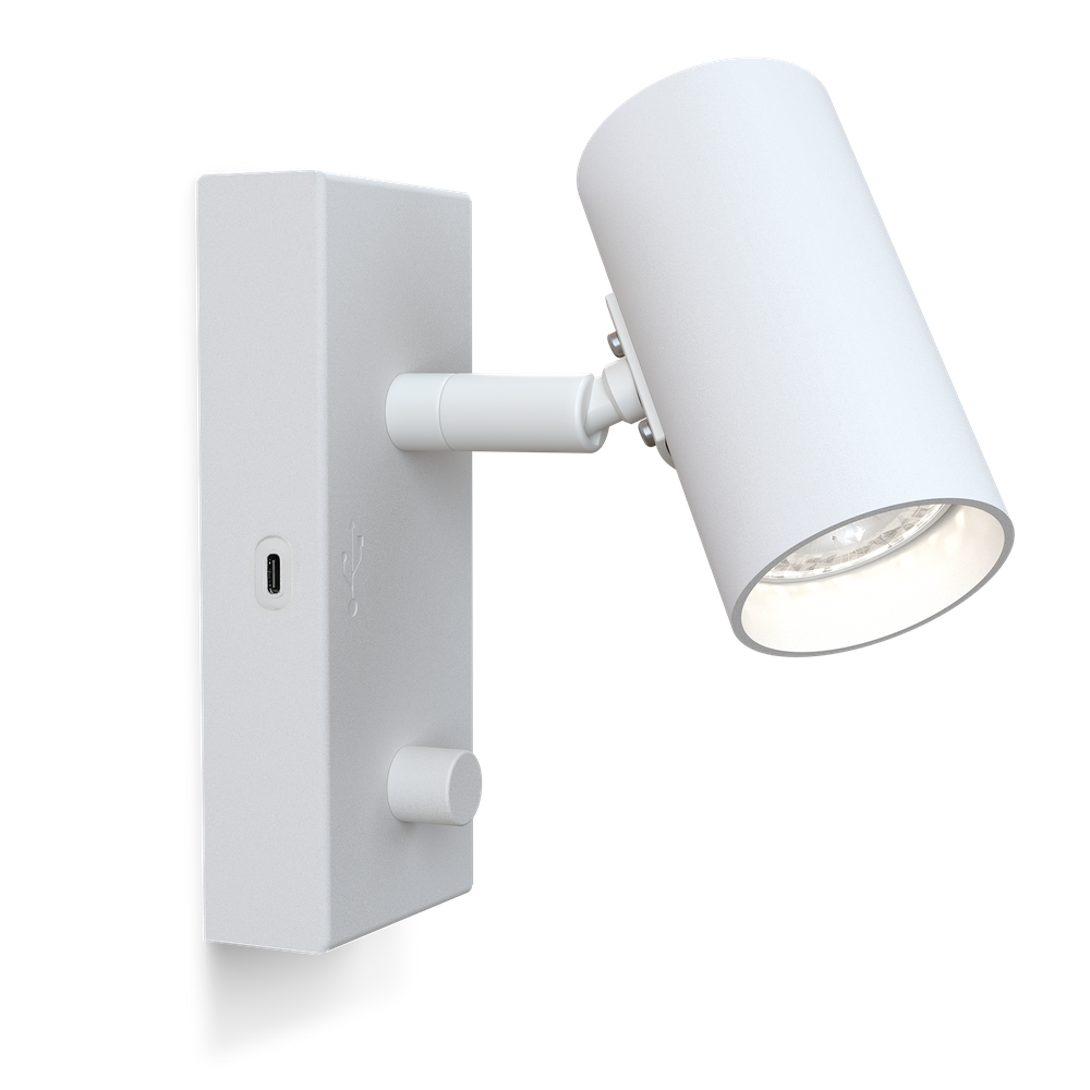 Tyson væglampe USB venstre